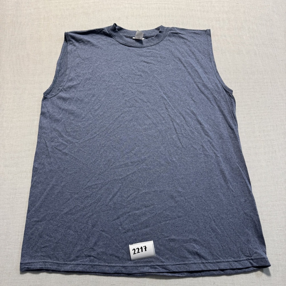 Unbranded Muscle Tee Mens XL Blue Excellent New without Tags